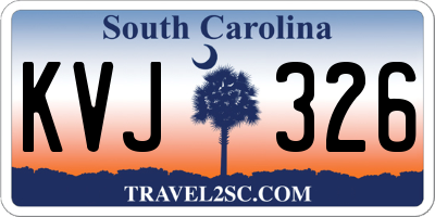 SC license plate KVJ326