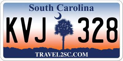 SC license plate KVJ328