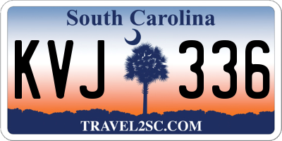SC license plate KVJ336