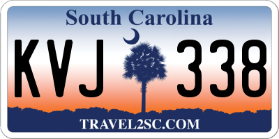 SC license plate KVJ338