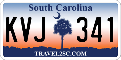 SC license plate KVJ341