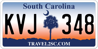 SC license plate KVJ348