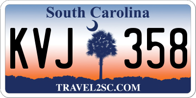 SC license plate KVJ358