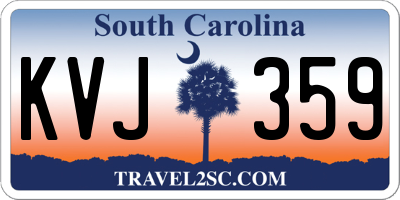 SC license plate KVJ359
