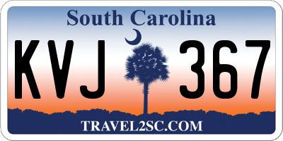 SC license plate KVJ367