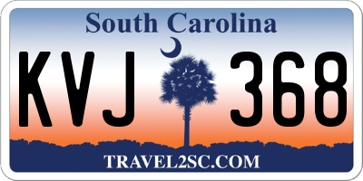 SC license plate KVJ368