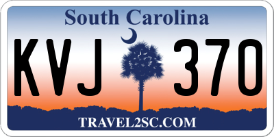 SC license plate KVJ370