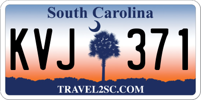 SC license plate KVJ371
