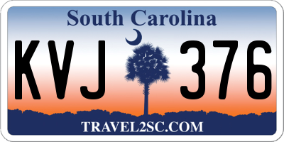 SC license plate KVJ376