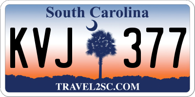 SC license plate KVJ377