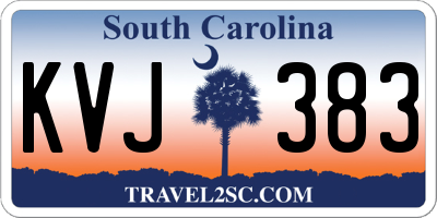 SC license plate KVJ383