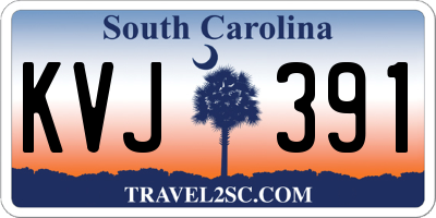 SC license plate KVJ391