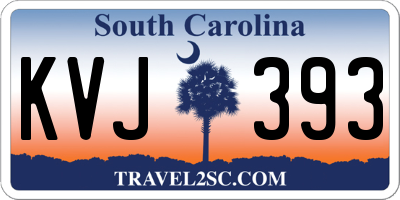 SC license plate KVJ393