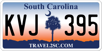 SC license plate KVJ395