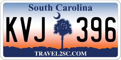 SC license plate KVJ396