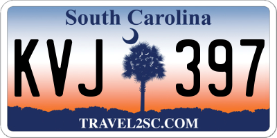 SC license plate KVJ397