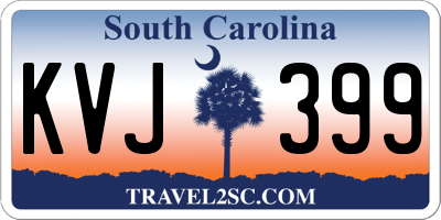 SC license plate KVJ399