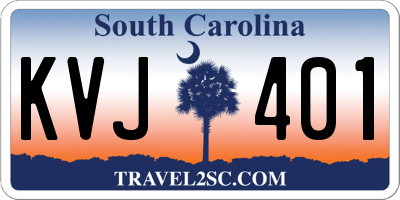 SC license plate KVJ401