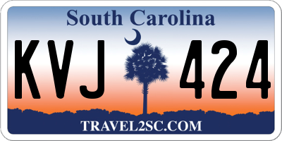 SC license plate KVJ424