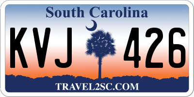 SC license plate KVJ426