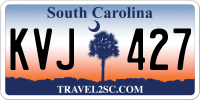 SC license plate KVJ427