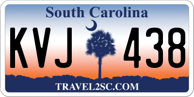 SC license plate KVJ438