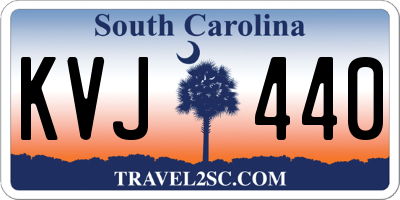SC license plate KVJ440
