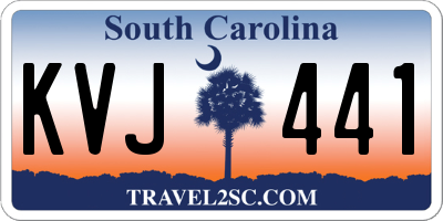 SC license plate KVJ441