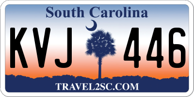 SC license plate KVJ446