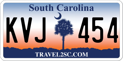 SC license plate KVJ454