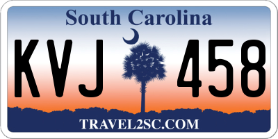 SC license plate KVJ458