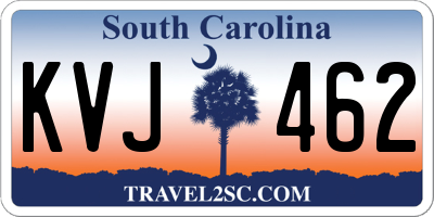 SC license plate KVJ462