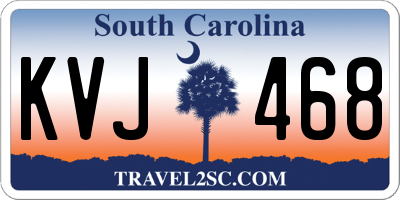 SC license plate KVJ468