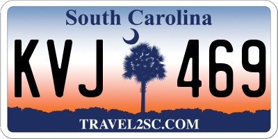 SC license plate KVJ469