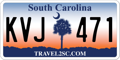 SC license plate KVJ471