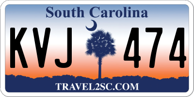 SC license plate KVJ474