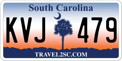 SC license plate KVJ479