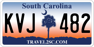 SC license plate KVJ482