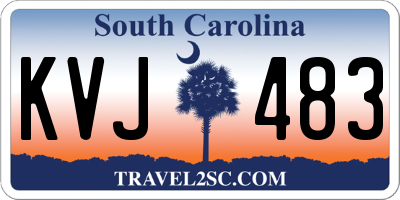 SC license plate KVJ483