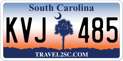 SC license plate KVJ485