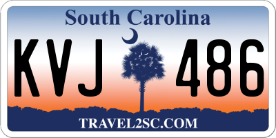 SC license plate KVJ486