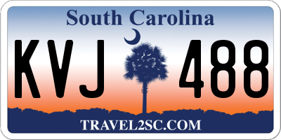 SC license plate KVJ488
