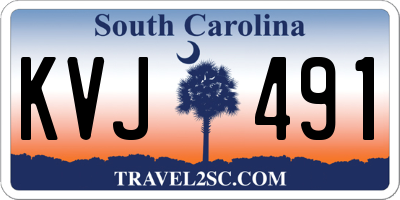 SC license plate KVJ491