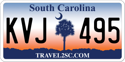 SC license plate KVJ495