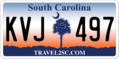 SC license plate KVJ497