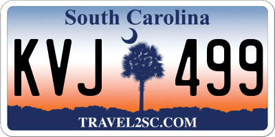 SC license plate KVJ499
