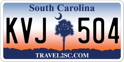SC license plate KVJ504