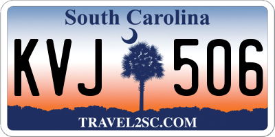 SC license plate KVJ506