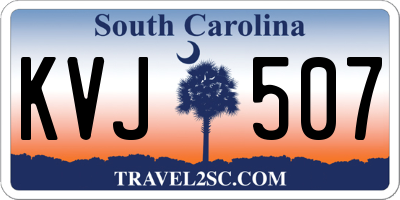 SC license plate KVJ507