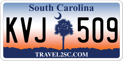 SC license plate KVJ509